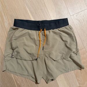 Men's Tan Nike Running Shorts. 14.09.11.05
